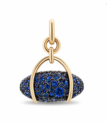 Large Vice Blue Sapphire Pendant
