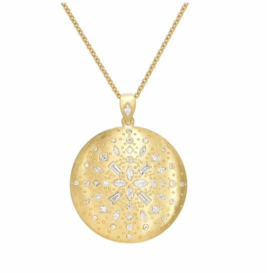 Diamond Chaos Medallion Pendant