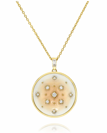 Luxe Nude Enamel Pendant