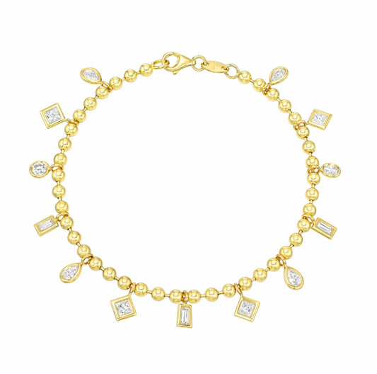 Chaos Diamond Ball Chain Bracelet