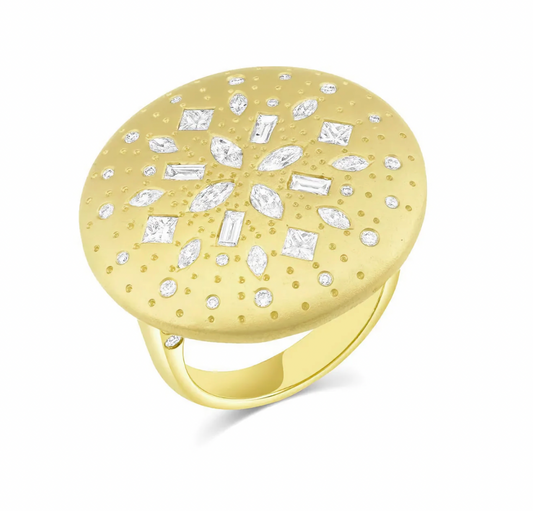 Diamond Medallion Ring
