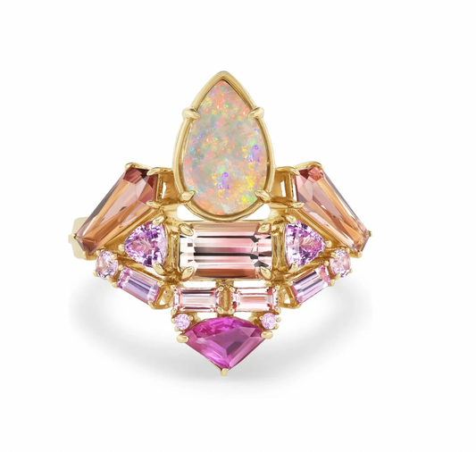 Sunset Phoenix Opal Ring