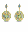 Mossy Way Medallion Earrings