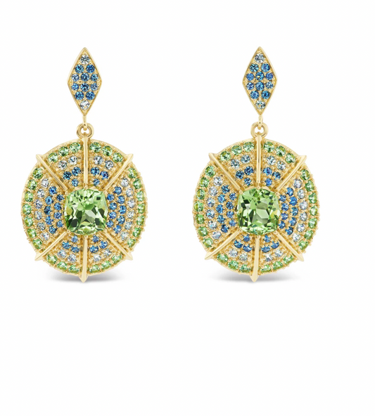 Mossy Way Medallion Earrings