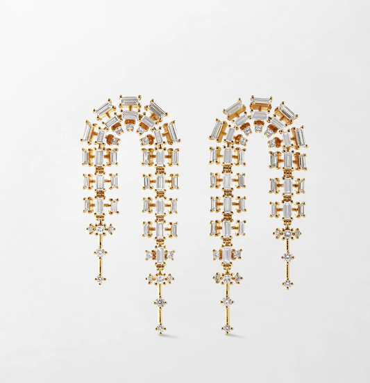 Vertex Short Doubled Earrings