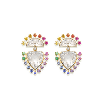 Daystar Rock Crystal Rainbow Earrings