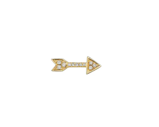 Arrow Stud with Diamonds