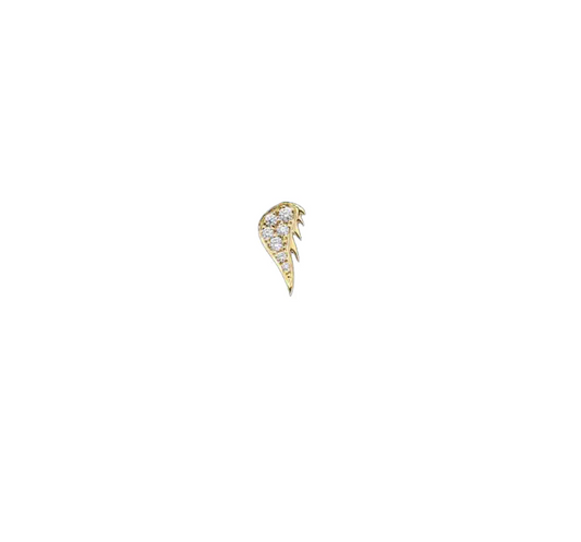 Wing Stud with Diamonds