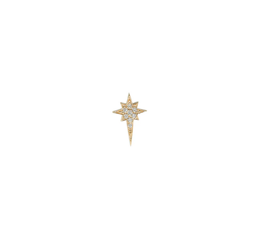 North Star Stud with Diamonds