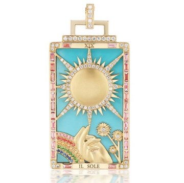 Il Sole Tarot Card Pendant