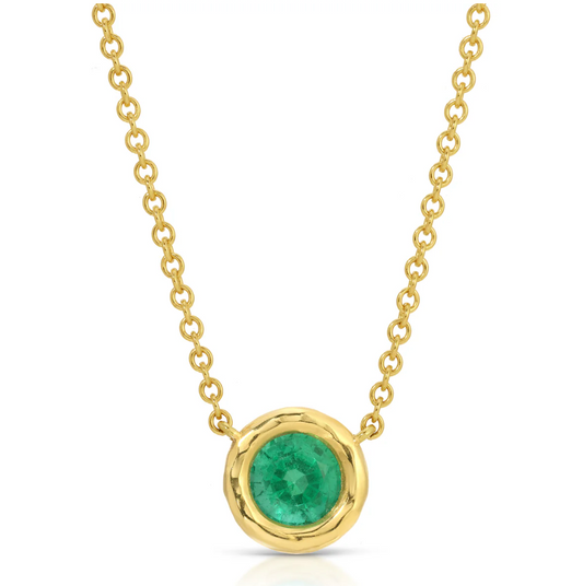 Nesting Gem Necklace - 0.89 Carat Emerald