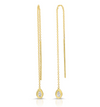 Nesting Gem Drop Earrings - Pear Diamond