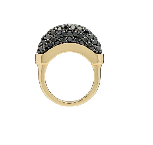 Luna Mini Black Diamond Ring
