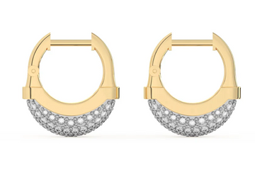 Luna Small Diamond Pave Hoops