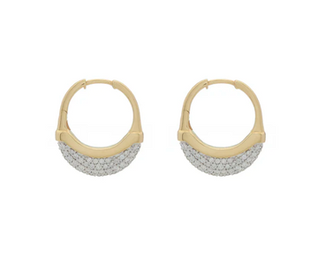 Luna Extra Small Diamond Pave Hoops