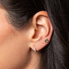 Cobblestone Micro Diamond Hoop