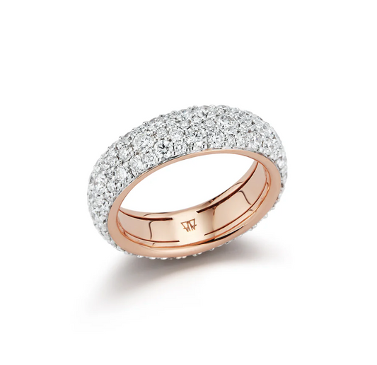 OC x WF White Gold and Diamond Band