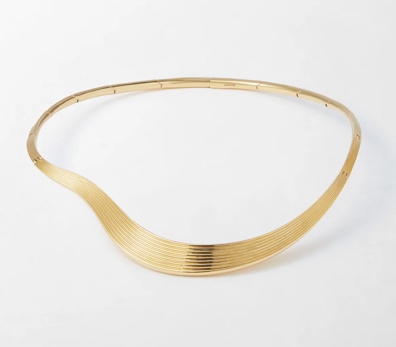 Stream Lines Wave Necklace