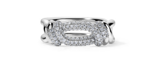 Twist Pave Diamond Ring