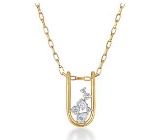 Mara Large Folded Link Pendant
