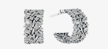 Classic Diamond Icon Midi Hoops