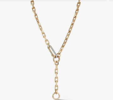 Saxon Yellow Gold Chain Link Necklace
