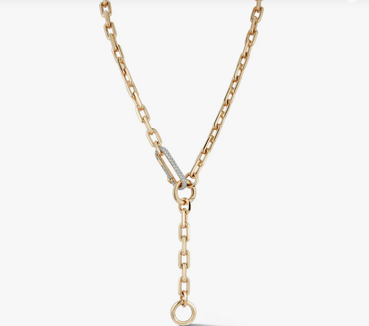 Saxon Yellow Gold Chain Link Necklace