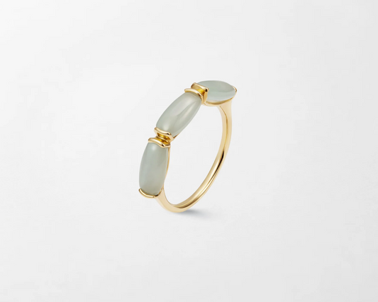 Oblong Milky Aquamarine Band