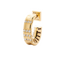 Blocks Oval Mini Earring