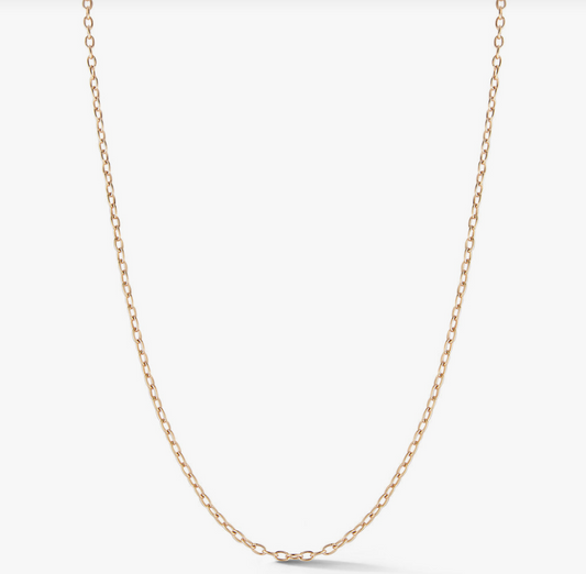 Saxon 18K Rose Gold Chain Necklace