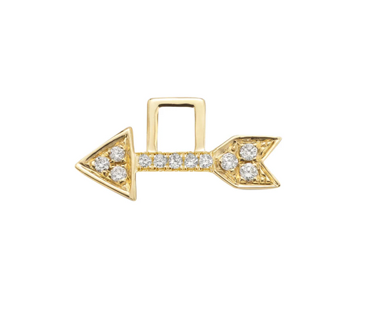 Arrow EarWish with Diamonds