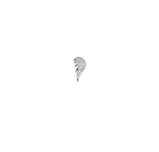 Wing Stud with Diamonds