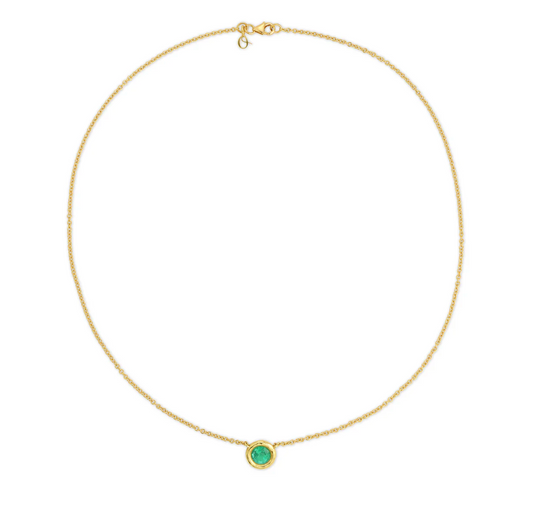 Nesting Gem Necklace - 0.89 Carat Emerald