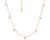 Tiny Floating Diamond Necklace
