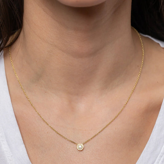 Double Orbit Diamond Necklace