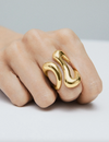 Bold Stream Open Ring