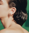 Flare Small Earrings With Diamonds