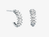 Classic Diamond Zigzag Mini Hoops