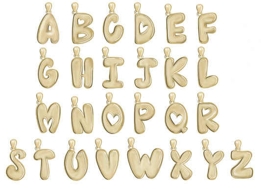 Mini Bubble Letter Charm