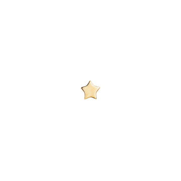 Large Star Stud in Plain Gold