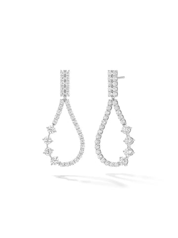 Small Stella Drop Diamond Earrings