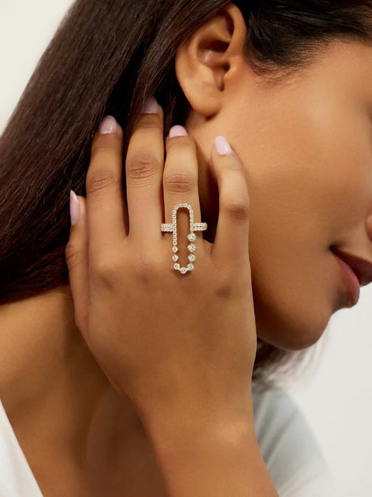 Stella Ellipse Diamond Ring