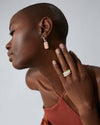CH2 Shard Stack Ring - Peach Quartz