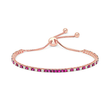Bolo Bracelet - Diamond and Ruby