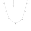 Tiny Floating Diamond Necklace