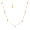 Tiny Floating Diamond Necklace