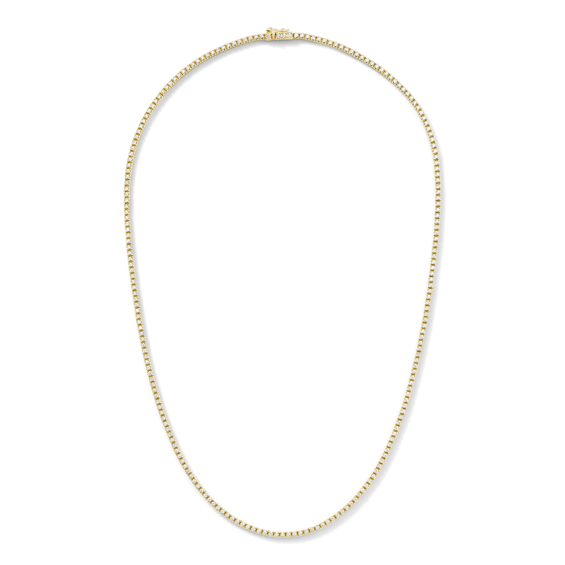 LINE NECKLACE 15" YELLOW GOLD