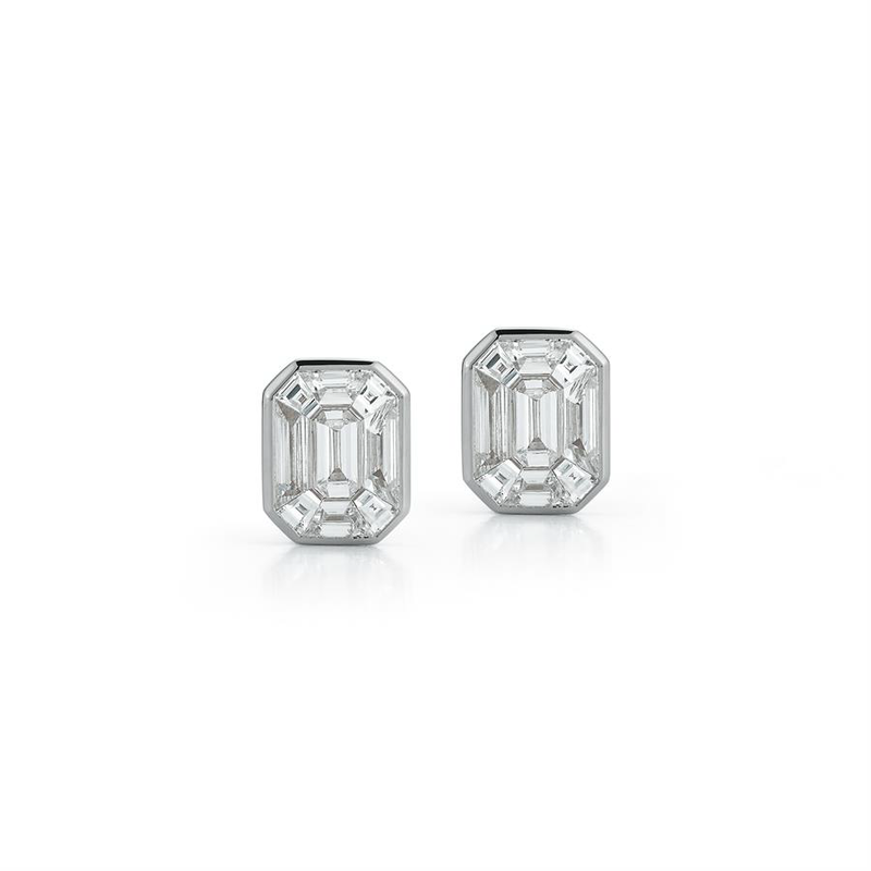 Thoby White Gold and Diamond Stud Earrings