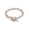 Saxon All Diamond Chain Link Toggle Bracelet