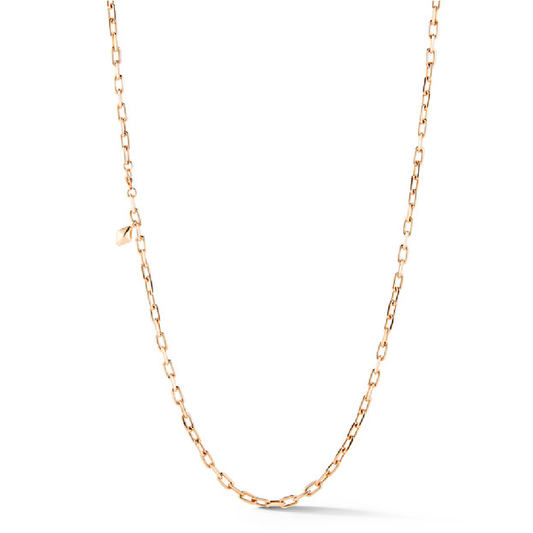 Saxon Charm Chain Necklace with Origami Hang Tag, 18"